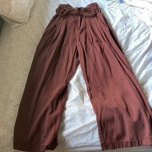 Free People Maroon Cargo Pants Size 4